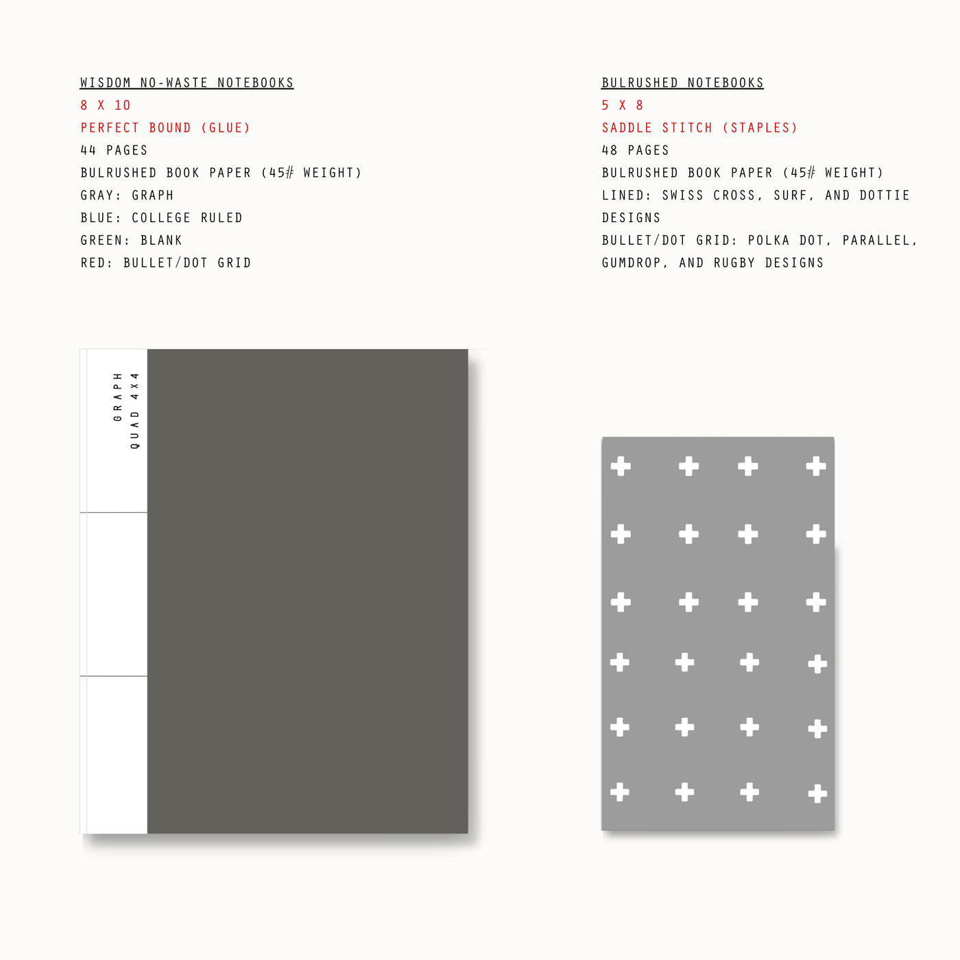 Bulrushed Notebooks: Dottie (Lined)